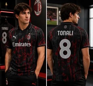 AC Milan x PUMA x Chrome Hearts The Diavolo Concept Football Jersey