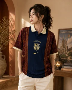 FC Barcelona Nike Heritage Football Polo Shirt