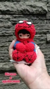 Hirono x Spider-Man Handcrafted Crochet Art Toy