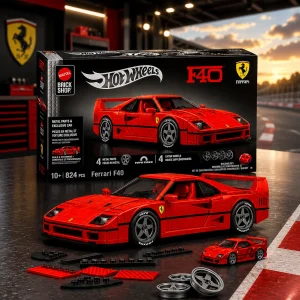 Hot Wheels Brick Shop RLC Ferrari F40 Building Set