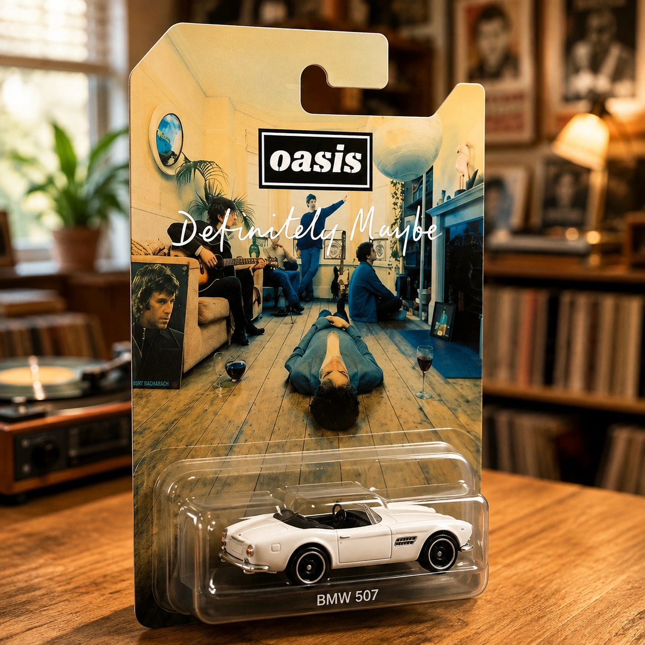 Hot Wheels x Oasis Definitely Maybe BMW 507 White Diecast Car 5 Hot Wheels x Oasis Definitely Maybe BMW 507 White Diecast Car