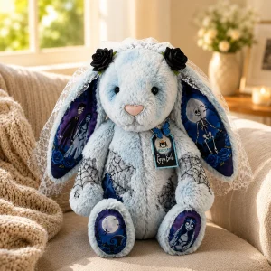 Jellycat Corpse Bride Blue Bunny Soft Plush Toy 9 Jellycat Corpse Bride Blue Bunny Soft Plush Toy