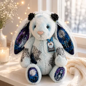 Jellycat Corpse Bride Blue Bunny Soft Plush Toy 10 Jellycat Corpse Bride Blue Bunny Soft Plush Toy