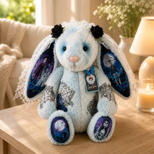 Jellycat Corpse Bride Blue Bunny Soft Plush Toy 11 Jellycat Corpse Bride Blue Bunny Soft Plush Toy