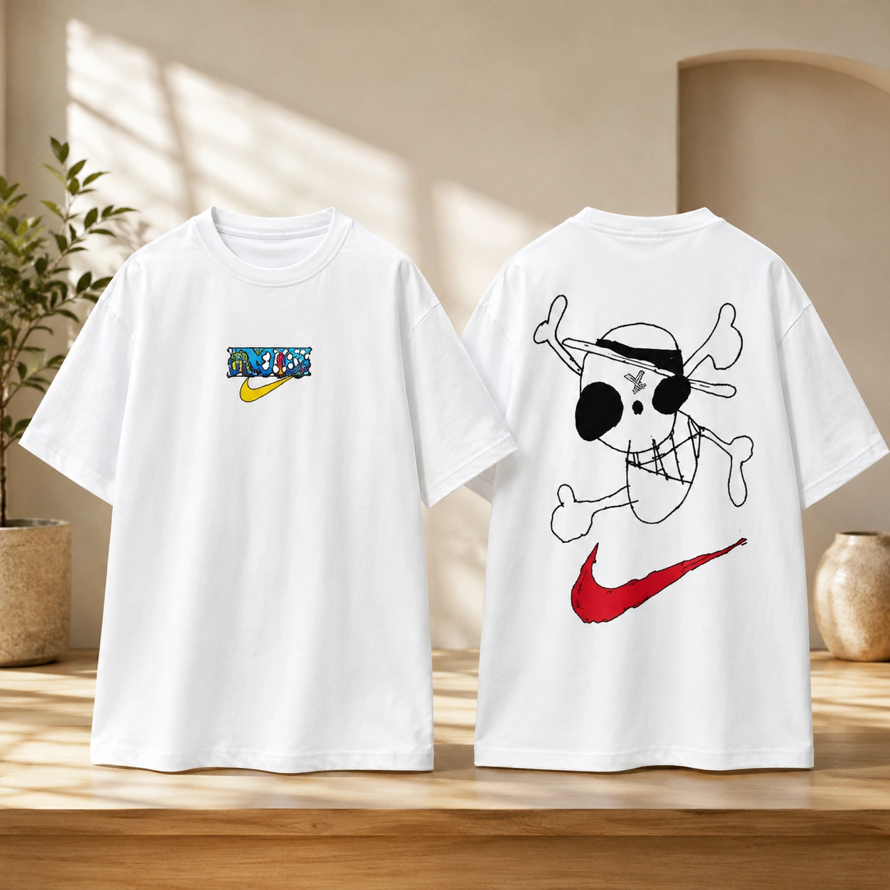 Nike x One Piece Luffy Jolly Roger Graphic T-Shirt