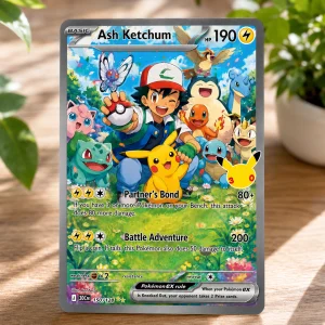 Pokémon 30th Anniversary Ash Ketchum Special Trading Card