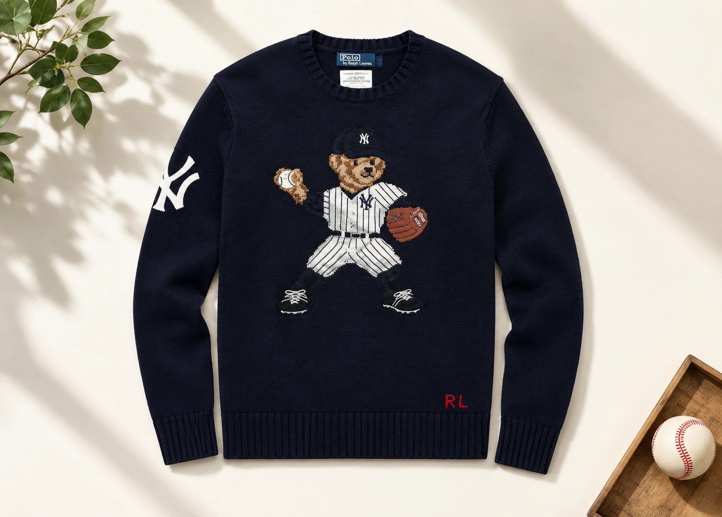 Polo Ralph Lauren New York Yankees Polo Bear Sweater Polo Ralph Lauren New York Yankees Polo Bear Sweater – image 2 of 4