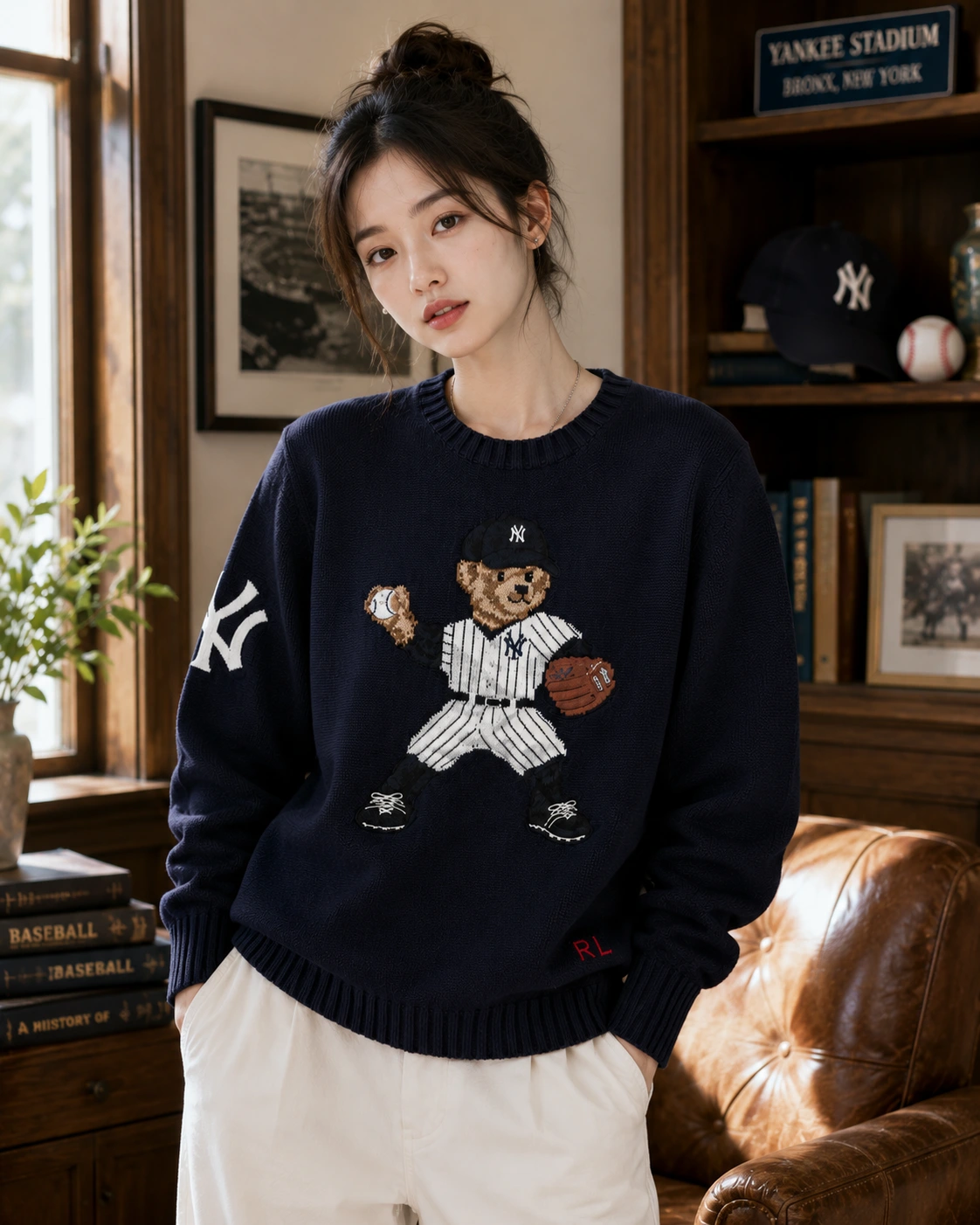 Polo Ralph Lauren New York Yankees Polo Bear Sweater Polo Ralph Lauren New York Yankees Polo Bear Sweater – image 4 of 4