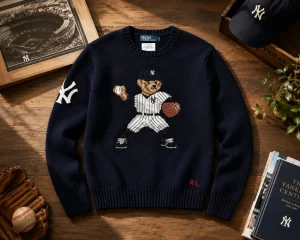 Polo Ralph Lauren New York Yankees Polo Bear Sweater 8 Polo Ralph Lauren New York Yankees Polo Bear Sweater