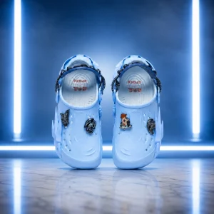 Yu-Gi-Oh! Blue-Eyes White Dragon 2026 Light Blue Clogs Shoes